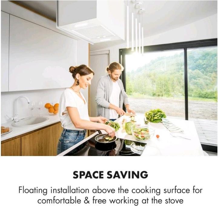 Actual product image Klarstein Chandelier L Island Hood White (Substructure hood)
