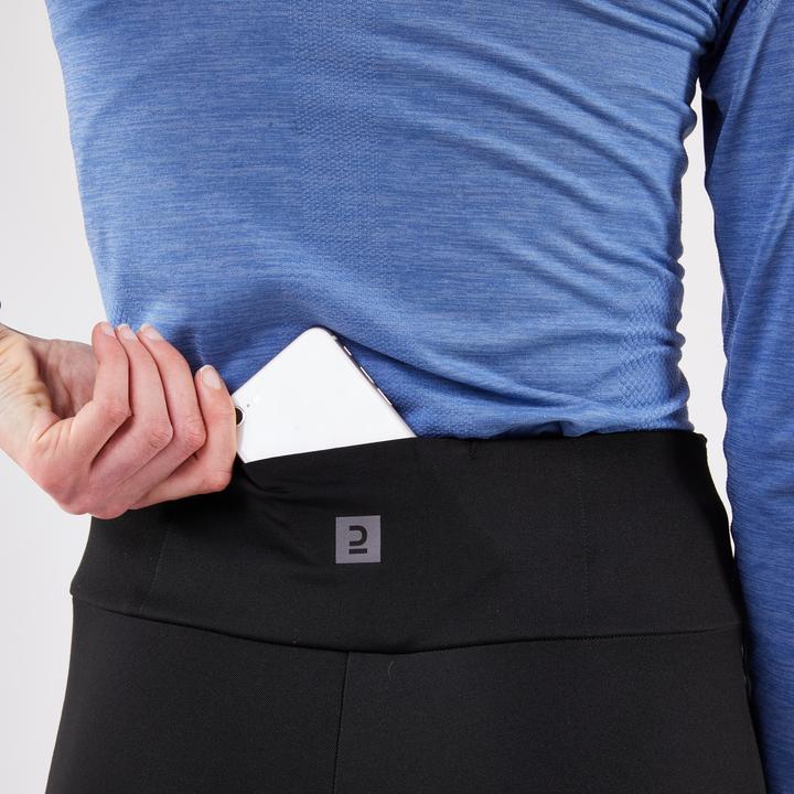 Produktbild Kalenji Lauftights lang Damen warm - Run 100 schwarz (W26/L30)