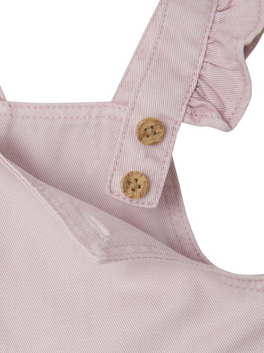 Actual product image Vertbaudet Kurze Baby Latzhose mit Volants, Lyocell/Baumwolle (68)