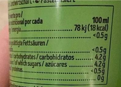 Nährwerte und Zutaten Nightwatch Focus & Power Extreme Energy Drink Bio (1 x 25 cl)