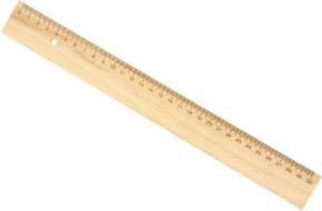 Nährwerte und Zutaten Tsi Lineal Holz 30 cm (300 mm)
