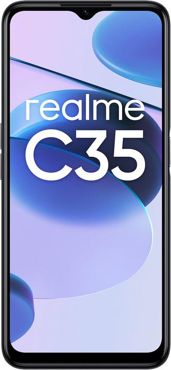 Produktbild realme C35 (128 GB, Glowing Black, 6.60", Hybrid Dual SIM, 4G)