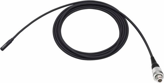 Actual product image Sony Lavalier Electret Condenser super miniature microphone, omni-directional, 3-pin Lemo connector