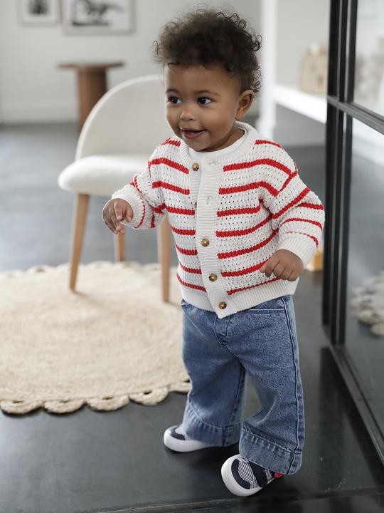 Produktbild Vertbaudet Weite Baby Hose mit Bindegürtel (74)