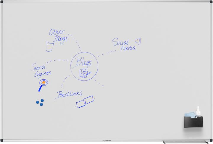 Actual product image Legamaster Magnetic whiteboard Unite Plus 100 cm x 150 cm, white (100 x 150 cm)
