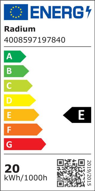Energy Label Radium LED compact lamp (2G10, 20 W, 2250 lm, 1 x, E)