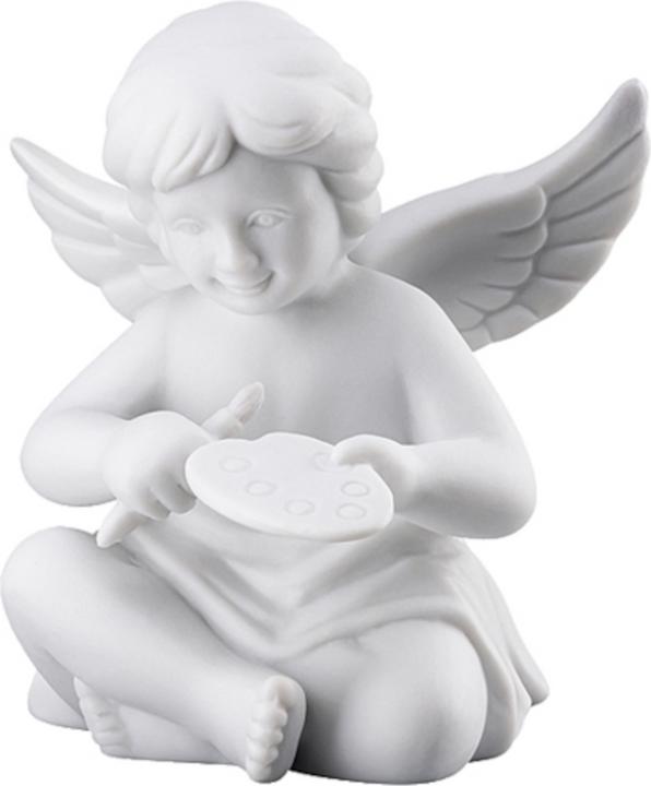 Produktbild Rosenthal Engel gross - Weiss matt - Engel mit Malerpalette