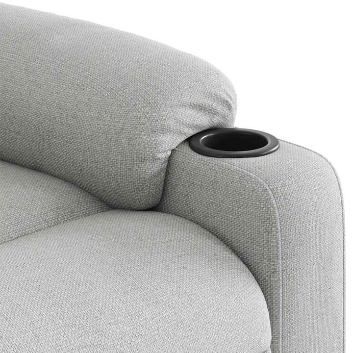 Actual product image VidaXL Massage chair cloud grey fabric