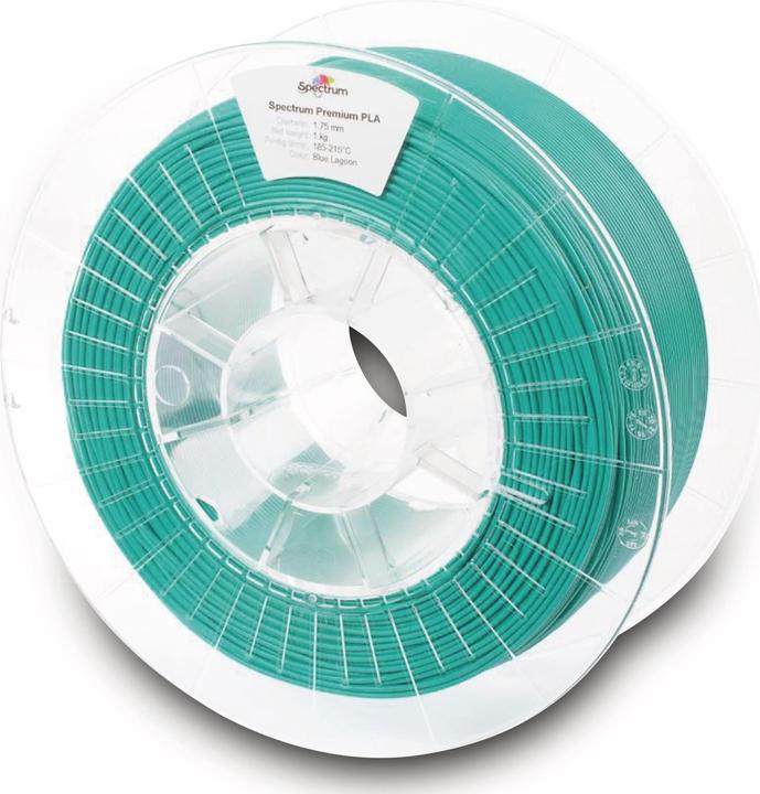 Actual product image 3D Filament PLA 1.75mm BLUE LAGOON 1kg (PLA, 1.75 mm, 1000 g, Blue)