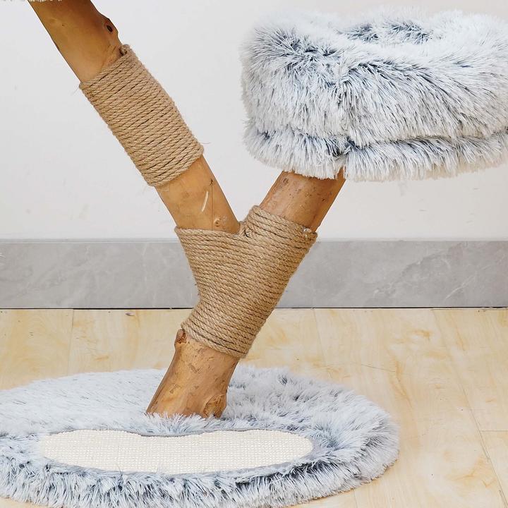 Actual product image Fudajo Designer scratching post (80 cm, Cream, Grey)