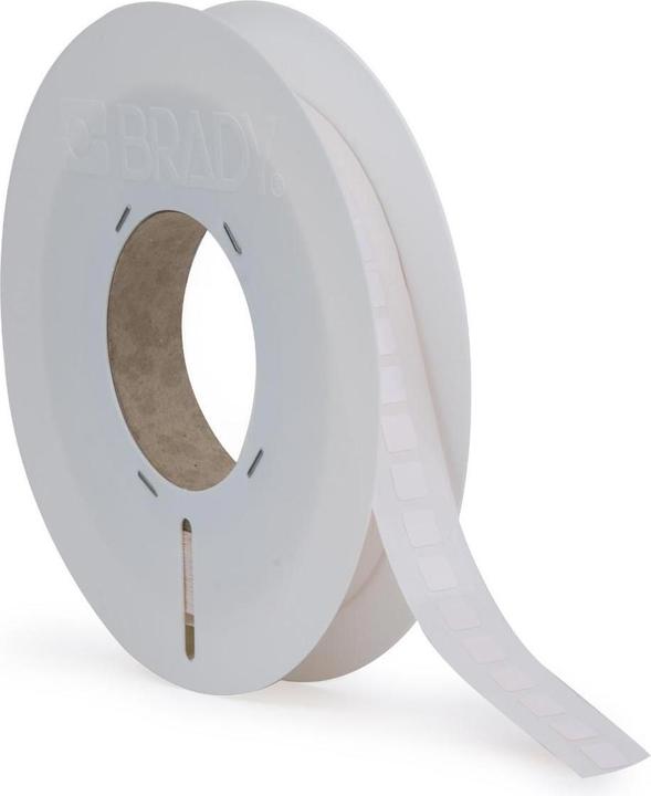 Actual product image Brady THT-211-727-10, polyimide, white, glossy, 12.70 x 12.70 mm, permanent (10000 E.)