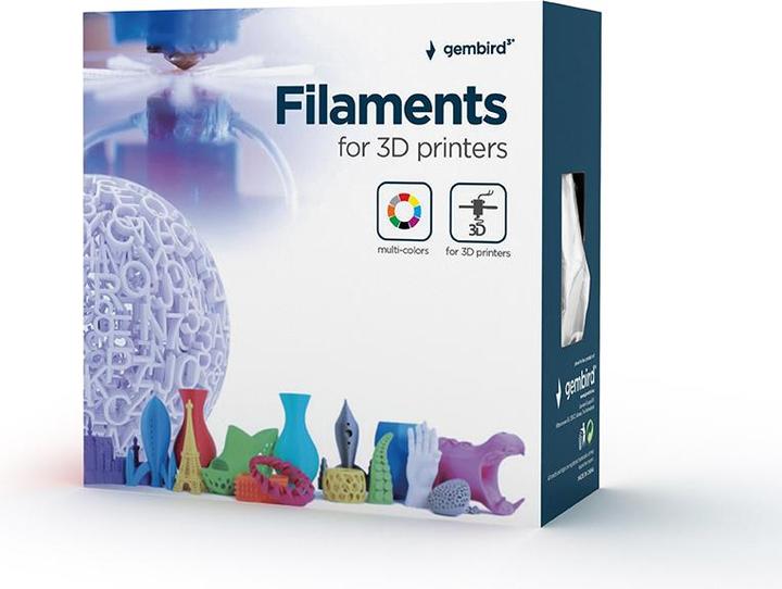 Image du produit Gembird Filament, PLA Wood Natural, 1.75 mm, 1 kg (PLA, 1.75 mm, 1320 g, Marron)