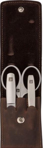 Actual product image Zwilling TWINOX Mountain pocket case, brown, 3-pcs.