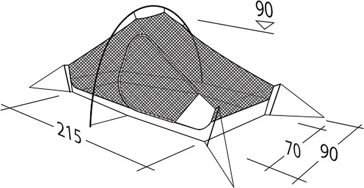 Produktbild Robens Chaser 1 LW (Kuppelzelt, 1.25 kg, 1 Person)