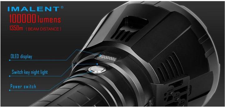 Actual product image Imalent MS18 (30 cm, 100000 lm)