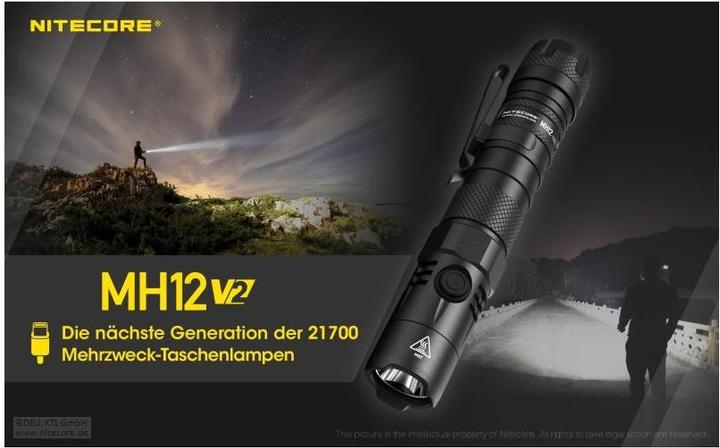 Image du produit Nitecore MH12 V2 - 1200 lumens (15.80 cm, 1200 lm)