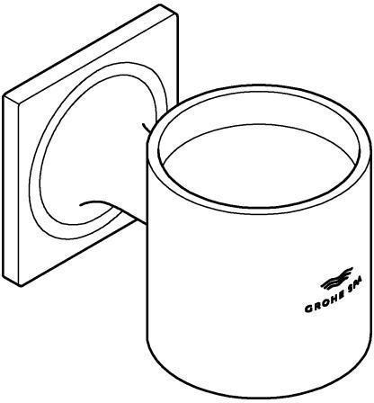 Immagine prodotto Grohe Supporto ALLURE per bicchiere o portasapone wa sun bent
