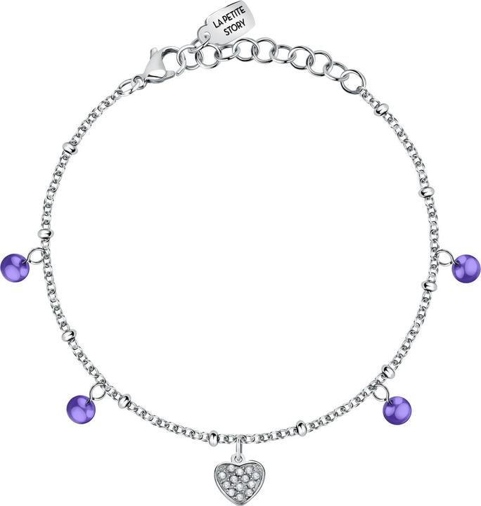 Immagine prodotto La Petite Story Bracciale con cuore d'amore (19 cm, Acciaio inossidabile)