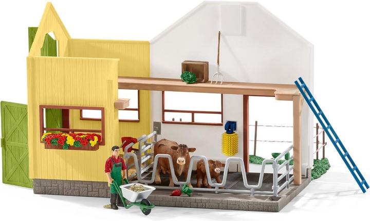 Schleich Scheune mit Tieren+Zubehör