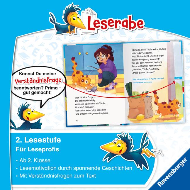 Produktbild Ravensburger Der Fall Katzenpfote - Leserabe ab 2. Klasse - Erstlesebuch für Kinder ab 7 Jahren (Deutsch, Katja Reider, Simone Krüger, 2023)