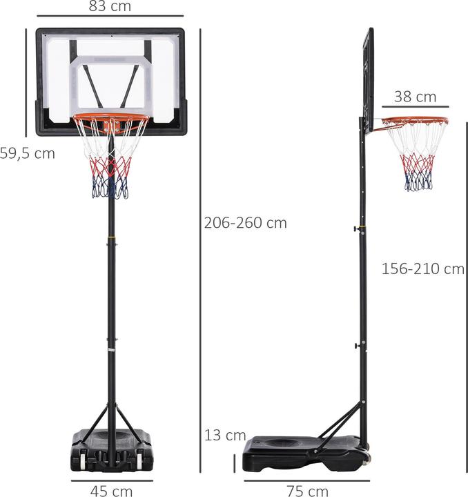 Immagine prodotto Homcom Canestro da basket
