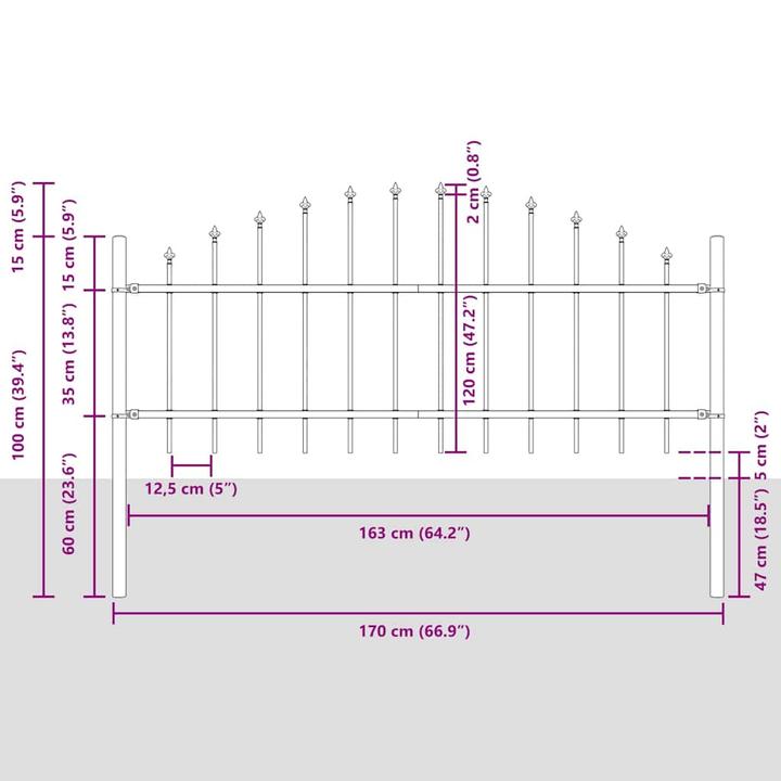 Produktbild VidaXL Zaunpanel