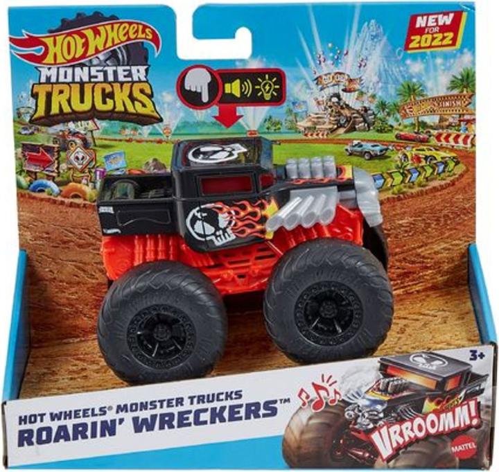 Produktbild Hot Wheels Monster Trucks Roarin' Wreckers Bone Shaker 1:43