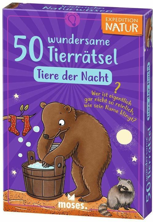 Produktbild Expedition Natur 50 Tierrätsel Tiere in d.Nacht 7J (Deutsch)