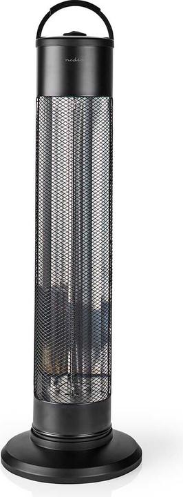Actual product image Nedis HTPA20EBK black radiant heater (1200 W)
