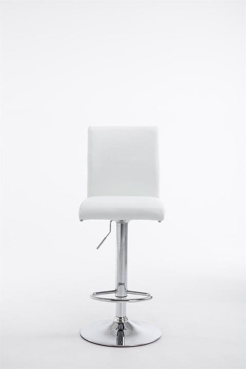 Actual product image CLP Set of 2 bar stools Cologne imitation leather chrome, white