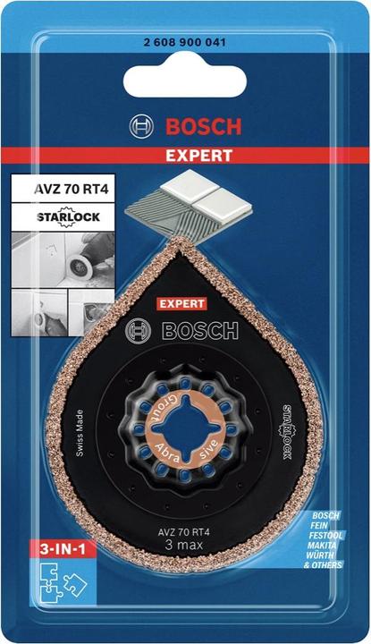 Actual product image Bosch Professional Zubehör EXPERT 3 max AVZ 70 RT4 plate for removing joints for multifunctional tools, 70 mm