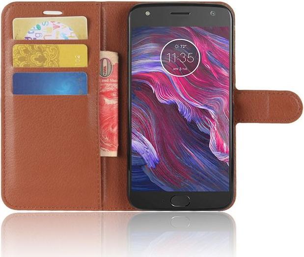 Immagine prodotto MU Classic Copertina classica in pelle con texture litchi (Motorola Moto X4)