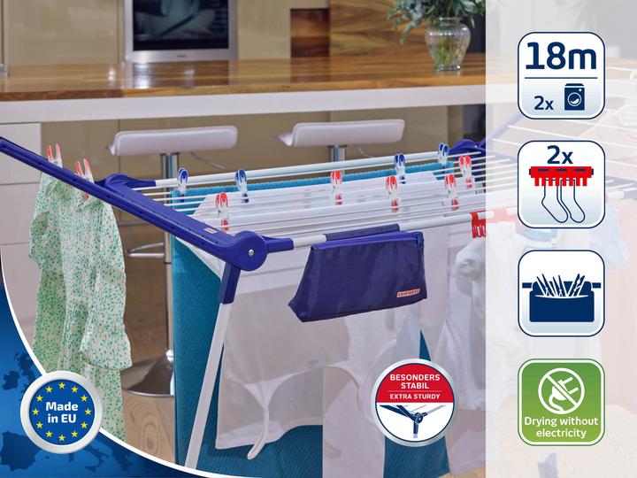 Actual product image Leifheit Pedestal dryer Pegasus 180 Solid Plus (18 m)