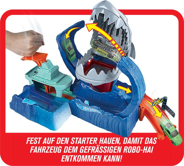 Actual product image Hot Wheels Robo Shark Frenzy Play Set