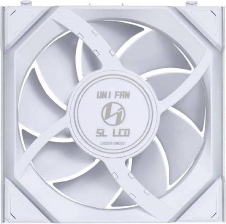 Immagine prodotto Lian-Li UNI FAN SL Wireless LCD Lüfter, ARGB, PWM, 3er-Pack inkl. Controller - 120 mm, weiss (120 mm, 3 x)
