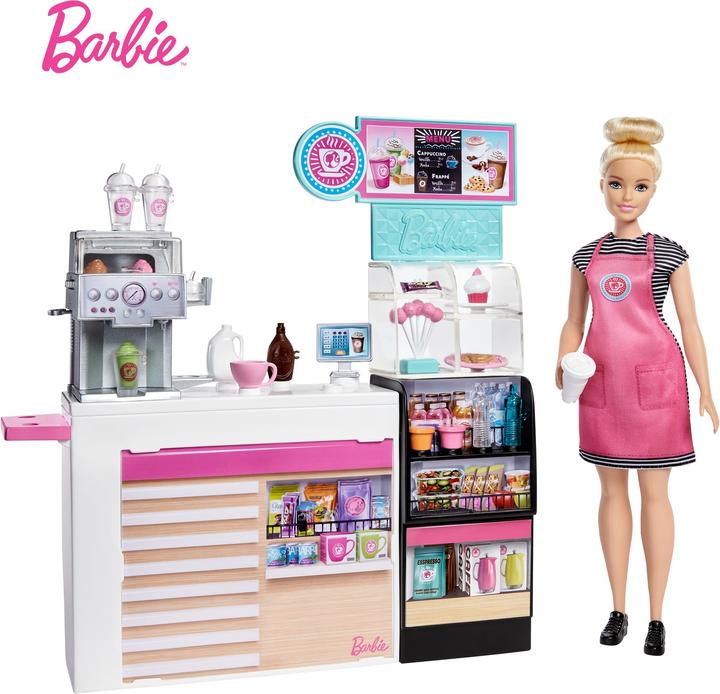 Produktbild Barbie Naschcafé Spielset und Puppe