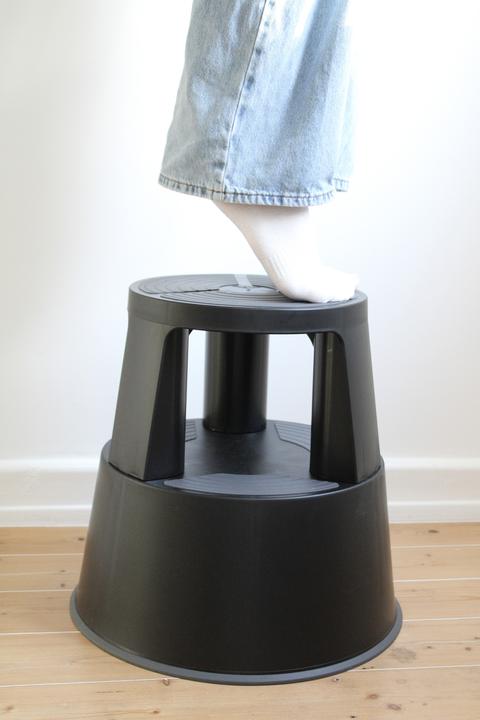 Produktbild Wedo Rollhocker SuperStep schwarz Kunststoff