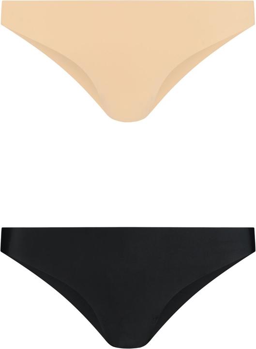 Bye Bra Invisible Brazilian Nude + Black XL (2er Pack)