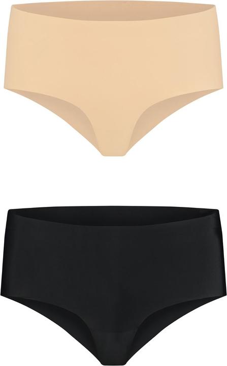 Bye Bra Invisible High Brief Nude + Black