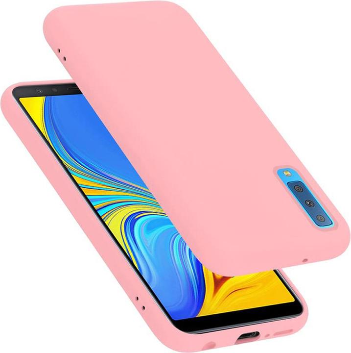 Actual product image Cadorabo TPU Liquid Silicone Case Cover (Samsung Galaxy A7 (2018))