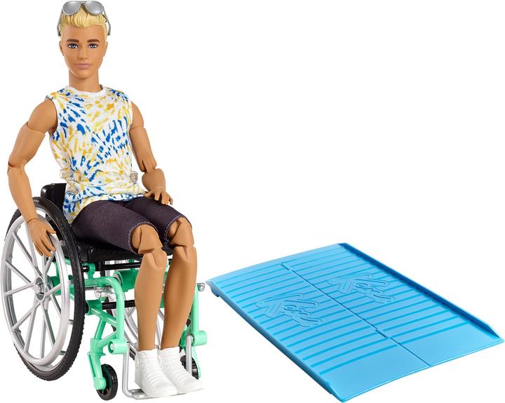 Image du produit Barbie Ken Fashionistas avec Fauteuil Roulant - Poupée Mannequin - Dès 3 ans