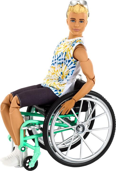Image du produit Barbie Ken Fashionistas avec Fauteuil Roulant - Poupée Mannequin - Dès 3 ans
