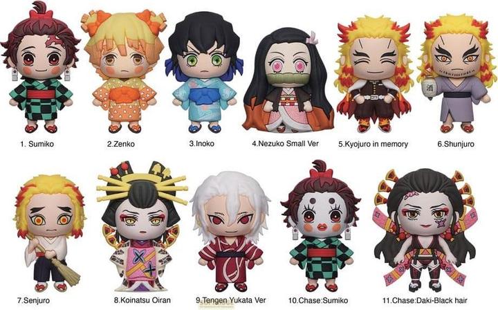 Produktbild Monogram Int. Demon Slayer: Kimetsu no Yaiba 3D PVC-Taschenanhänger Series 5 Display (24)