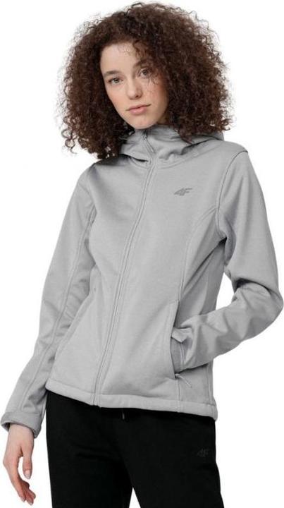 Actual product image 4F Ladies Softshell Jacket Cool Light Grey Melange H4Z22 SFD350 27M (M) (M)