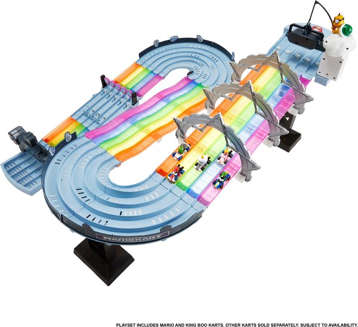 Produktbild Hot Wheels Mario Kart Rainbow Race Set Spielset