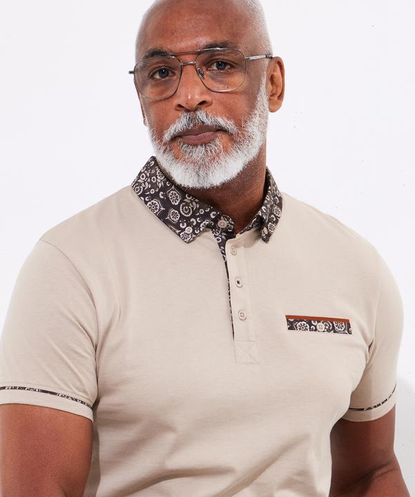 Actual product image Joe Browns Floral Collared Polo Shirt (XL)