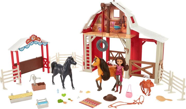 Spirit l'indomptable - Coffret Centre Équestre Deluxe, poupée Lucky et cheval - Poupée - Dès 3 ans