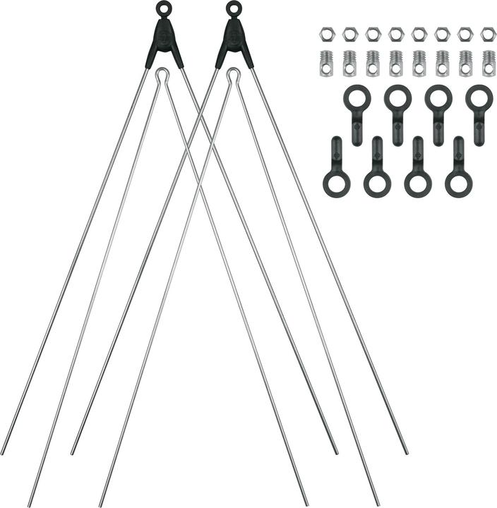 Actual product image SKS Brace set Bluemels Basic & Stripes 26/28" 365 mm incl. mounting silver (Mudguard set)