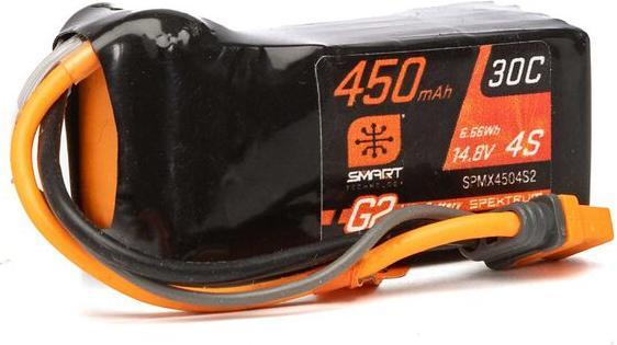 Immagine prodotto Spektrum 450mAh 4S 14.8V Smart G2 Batteria LiPo 30C IC2 (14.80 V, 450 mAh)