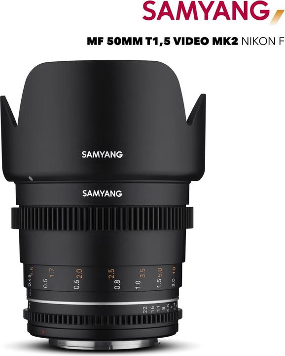 Actual product image Samyang 50mm T1.5 MK2 Nikon F (Nikon F, Micro Four Thirds, APS-C / DX, full size)